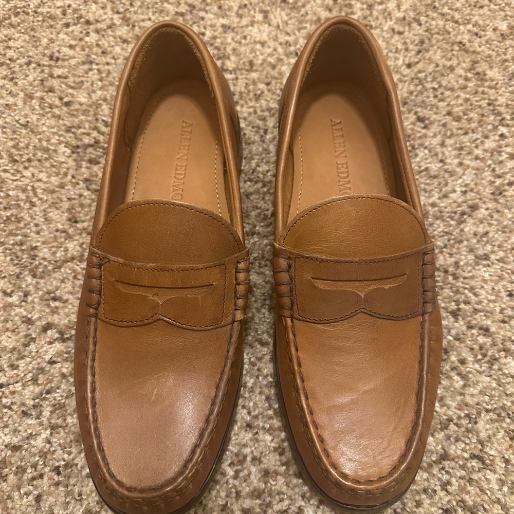 Allen Edmonds Newman Penny Loafers Size 9D in Pecan